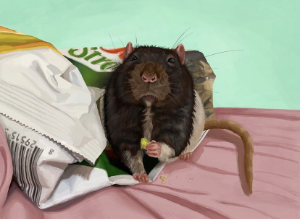 Link Eating Veggie Straws